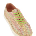 Lace Up Espadrille Platform Sneakers