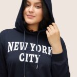 Graphic Area Letter Hooded Sweatshirt